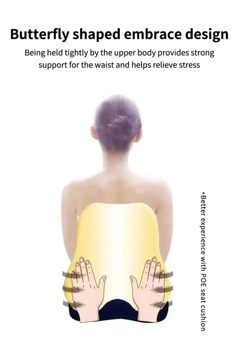 Memory Foam Lumbar Back Cushion for Pain Relief Support - Estalios