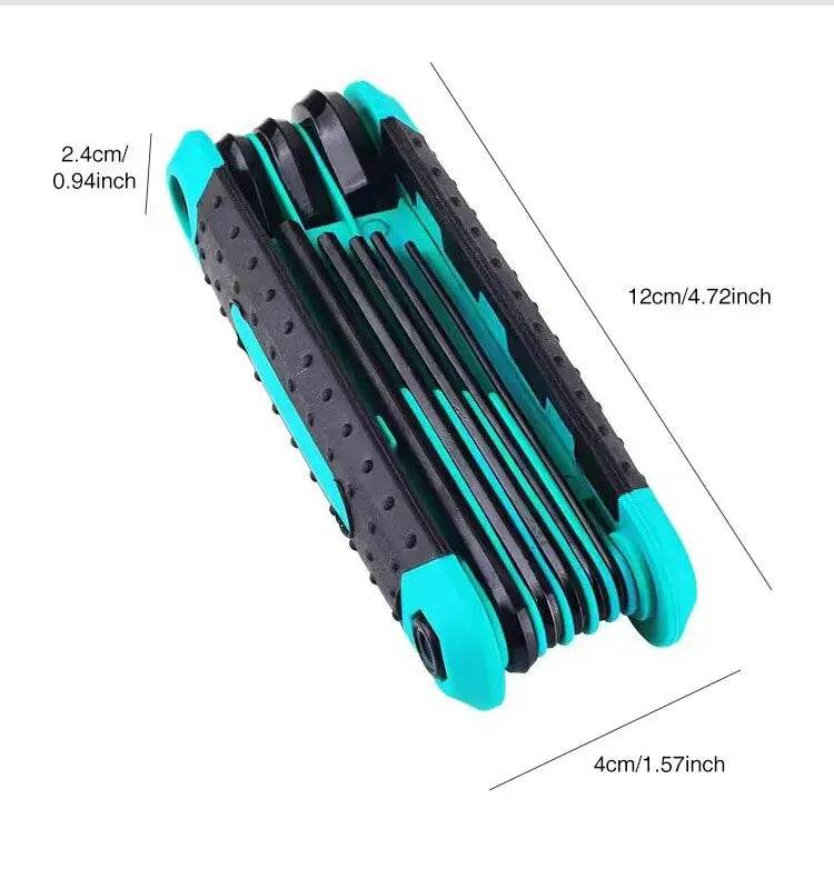 8pcs Portable Folding Socket Wrench Set for Outdoor Repair - Estalios