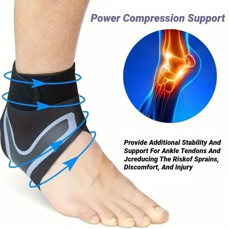 2Pcs Adjustable Compression Ankle Brace for Pain Relief - Estalios