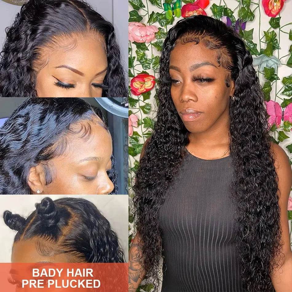 30 40 Inch Deep Wave Lace Front Wigs for Women - Estalios