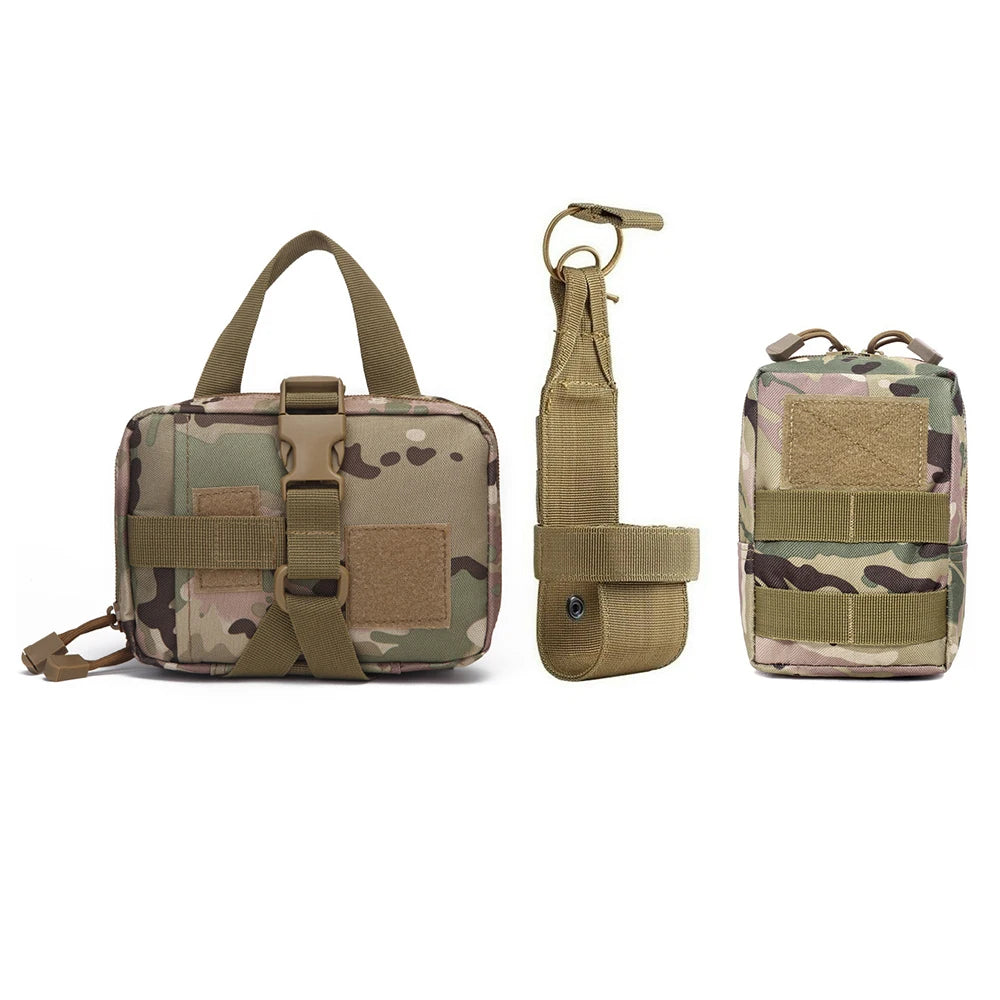 3Pcs Dog Tactical Bags with 2Pcs Pouches and Belt Holder
