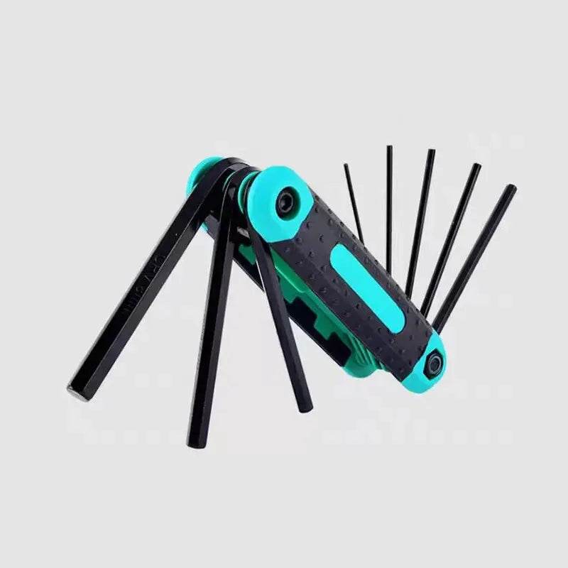 8pcs Portable Folding Socket Wrench Set for Outdoor Repair - Estalios