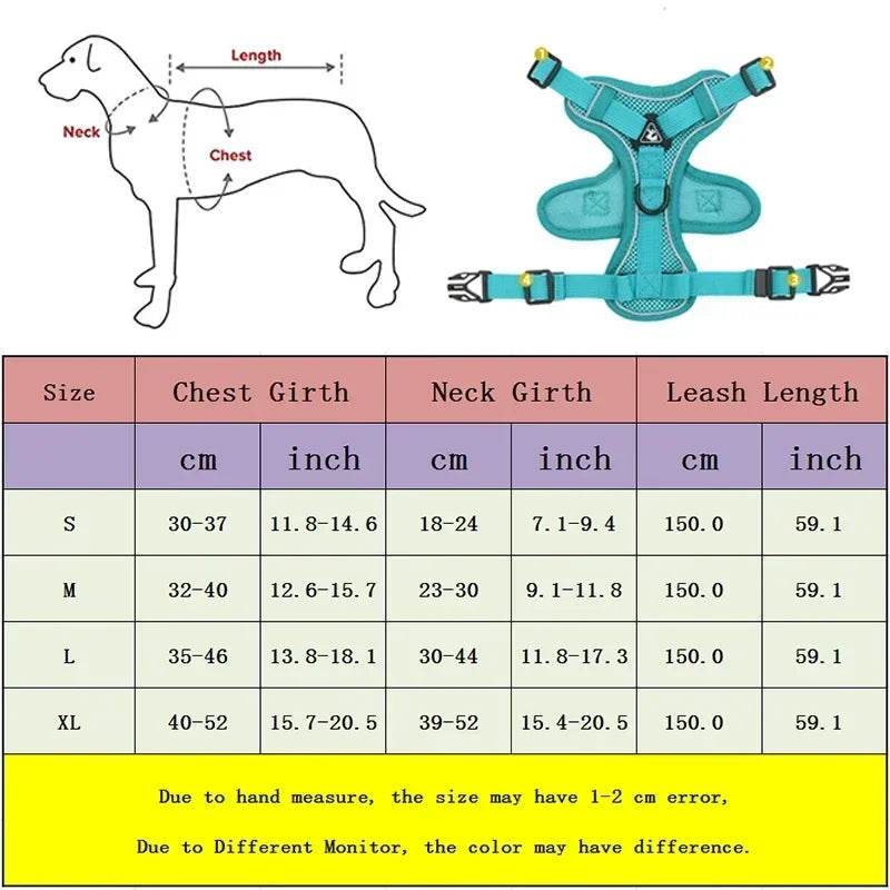 No Pull Dog Harness and Leash Set for Small Dogs Cats - Estalios