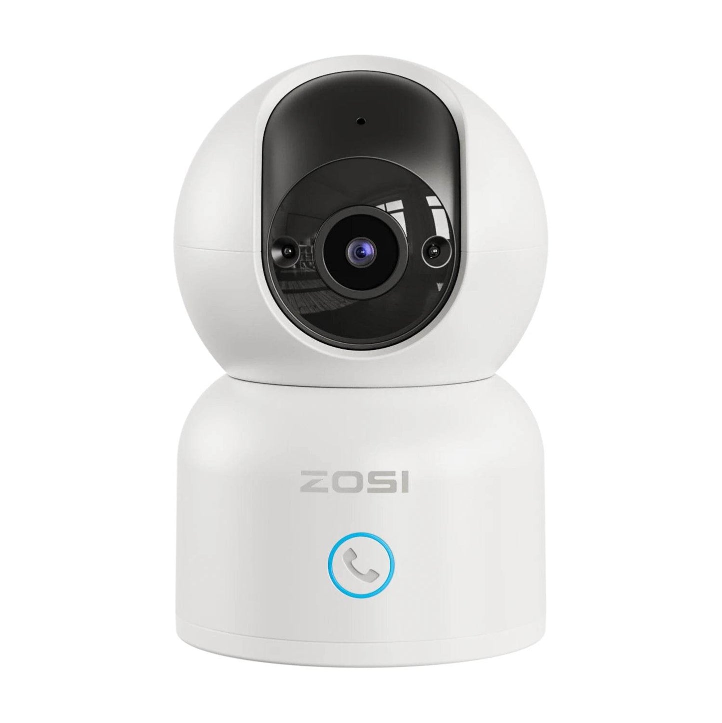 ZOSI Smart Baby Cams WiFi PTZ Auto Tracking AI 360° Panoramic Indoor Video Surveillance - Estalios