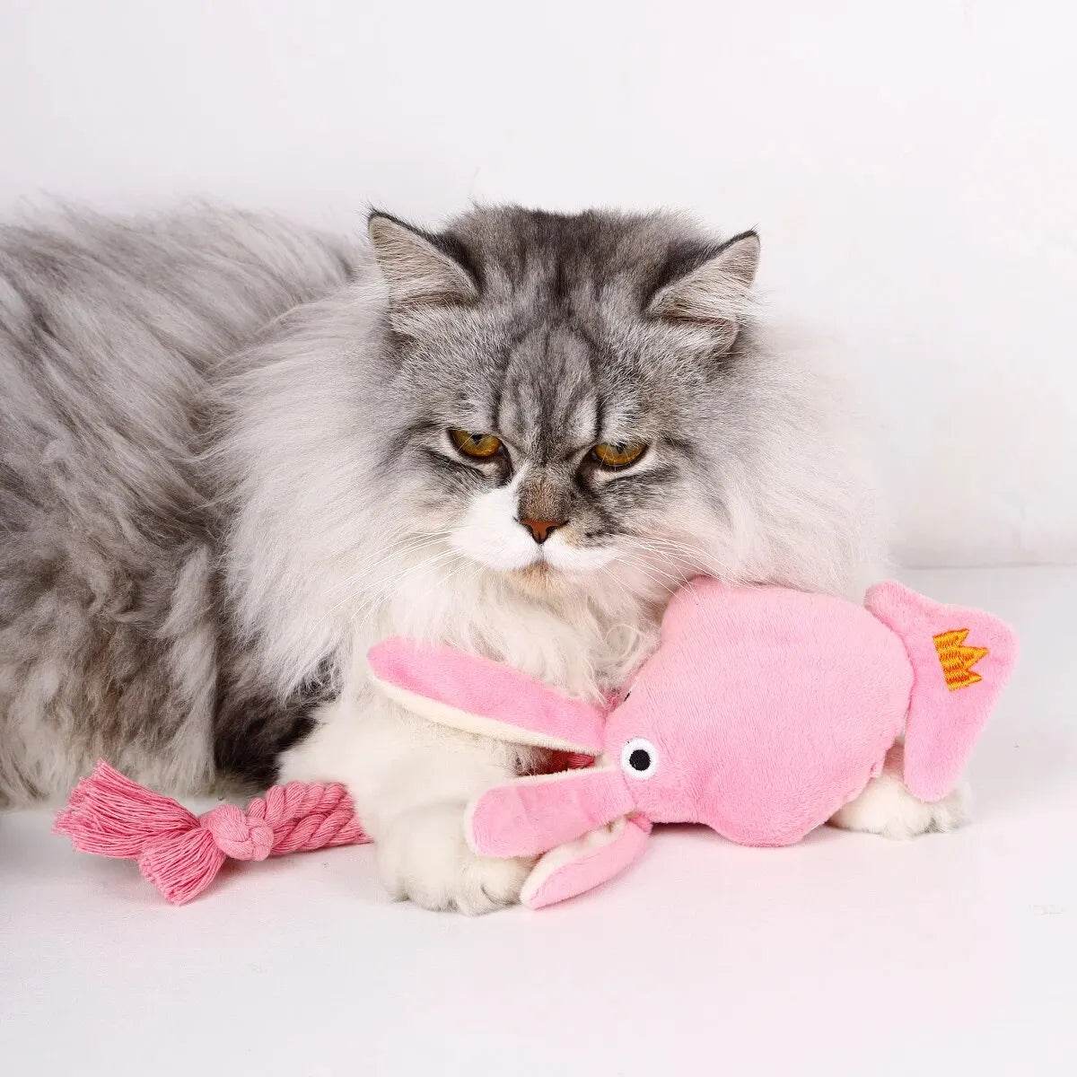 Bite-Resistant Plush Octopus Dog Toy for Fun Playtime - Estalios