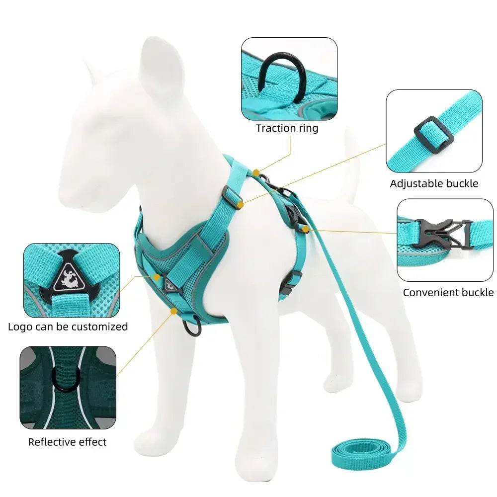 No Pull Dog Harness and Leash Set for Small Dogs Cats - Estalios