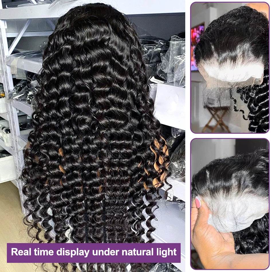 250 Density Loose Wave 13x6 HD Lace Front Wig 30 40 Inch - Estalios