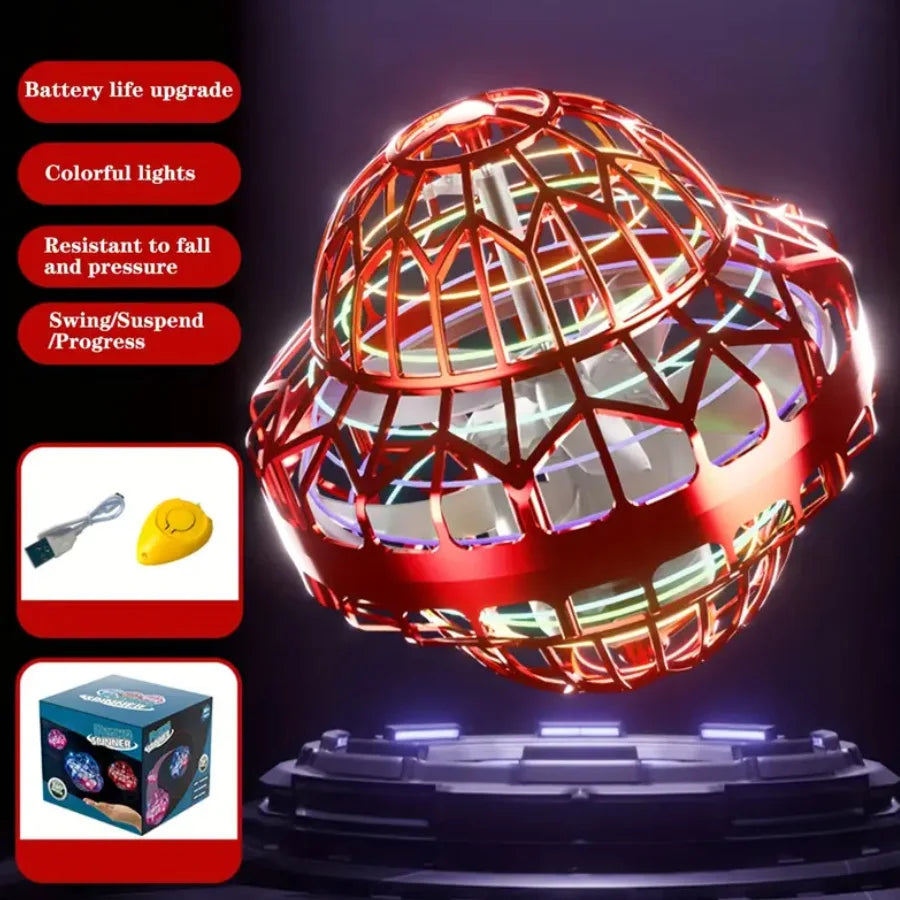 Luminous Spinning Flyball Night Light Return UFO Toy