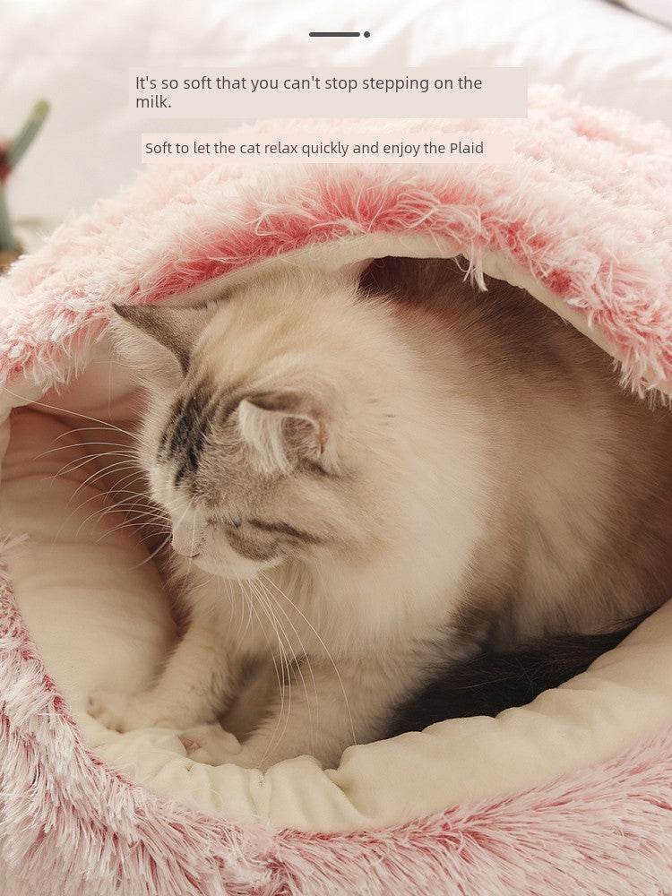 Cozy Cat Heattech Nest Dog Bed for Winter Sleep Comfort - Estalios