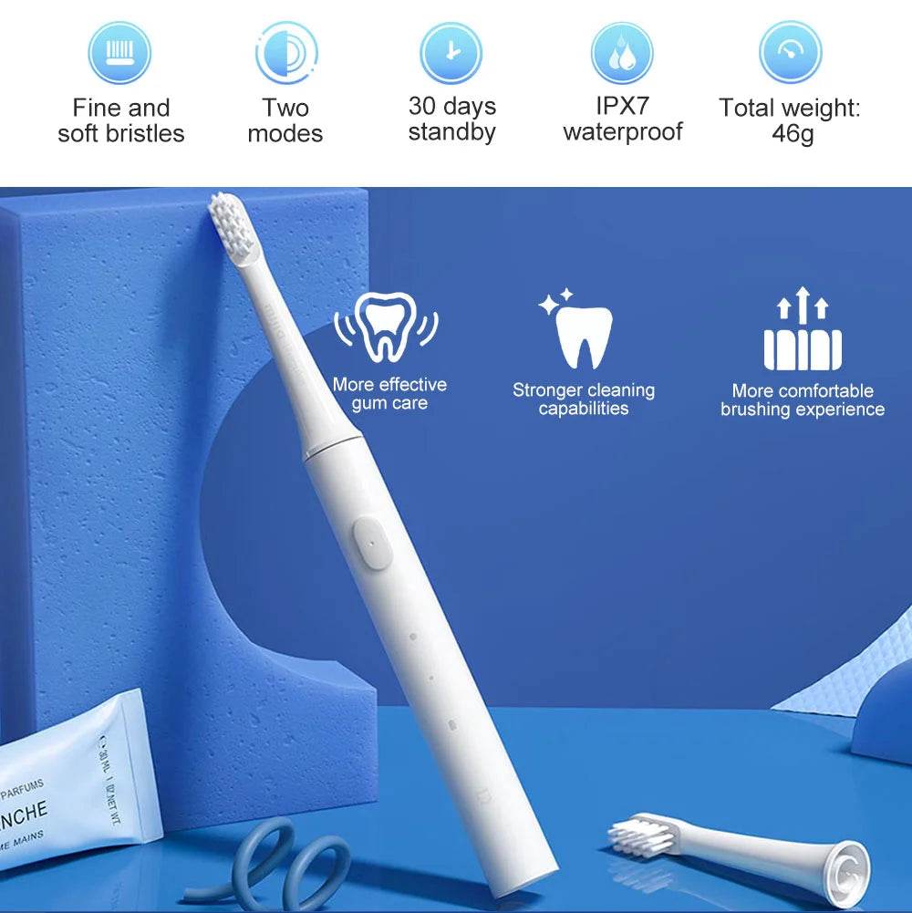 Xiaomi Mijia T100 Sonic Electric Toothbrush IPX7 Waterproof - Estalios