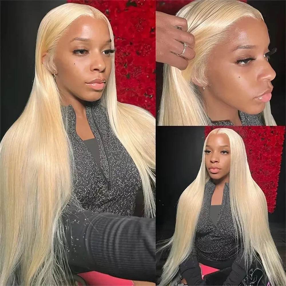 613 Honey Blonde 13x6 HD Lace Frontal Human Hair Wigs - Estalios