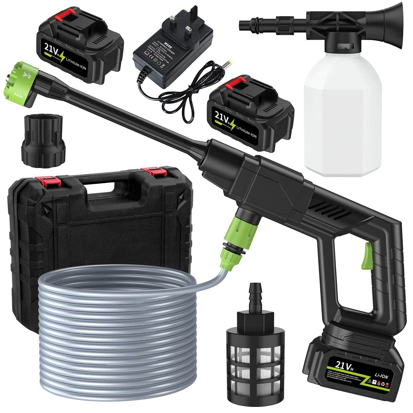 Brushless High Pressure Car Washer Gun 6 IN 1 Cordless Spray - Estalios