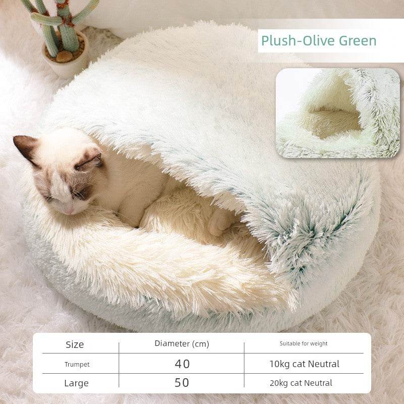 Cozy Cat Heattech Nest Dog Bed for Winter Sleep Comfort - Estalios