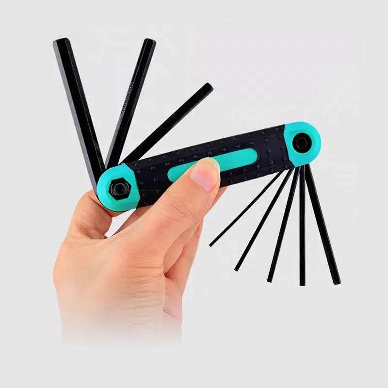 8pcs Portable Folding Socket Wrench Set for Outdoor Repair - Estalios