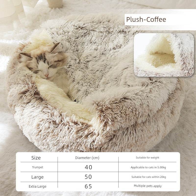 Cozy Cat Heattech Nest Dog Bed for Winter Sleep Comfort - Estalios