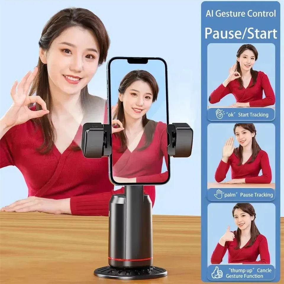 360 Degree Rotation Selfie Stick with Tripod and Light - Estalios