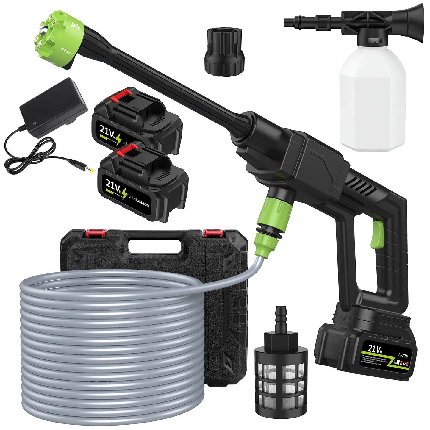 Brushless High Pressure Car Washer Gun 6 IN 1 Cordless Spray - Estalios