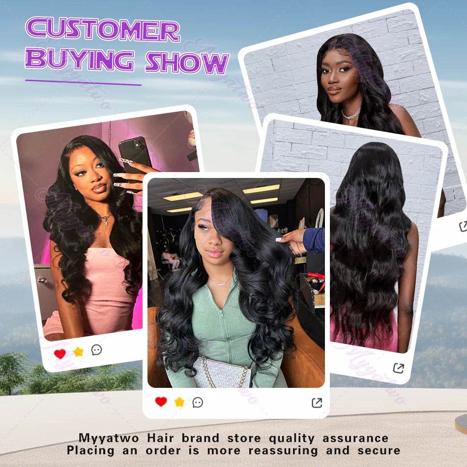 13x6 HD Transparent Body Wave Lace Frontal Human Hair Wig - Estalios