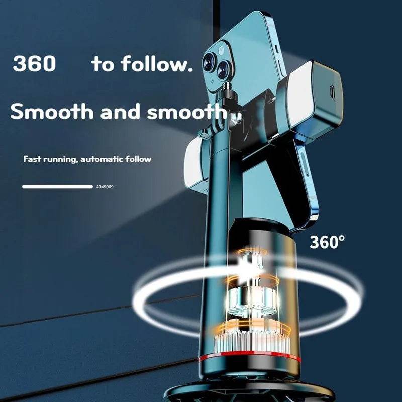 360 Degree Rotation Selfie Stick with Tripod and Light - Estalios