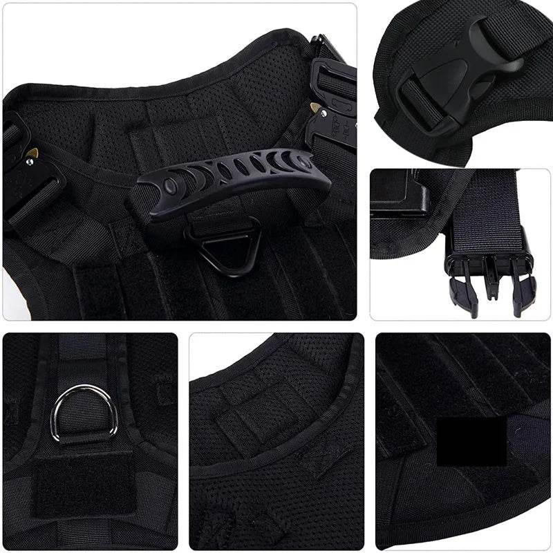 Tactical Military Dog Vest Harness and Leash Set for All Breeds - Estalios