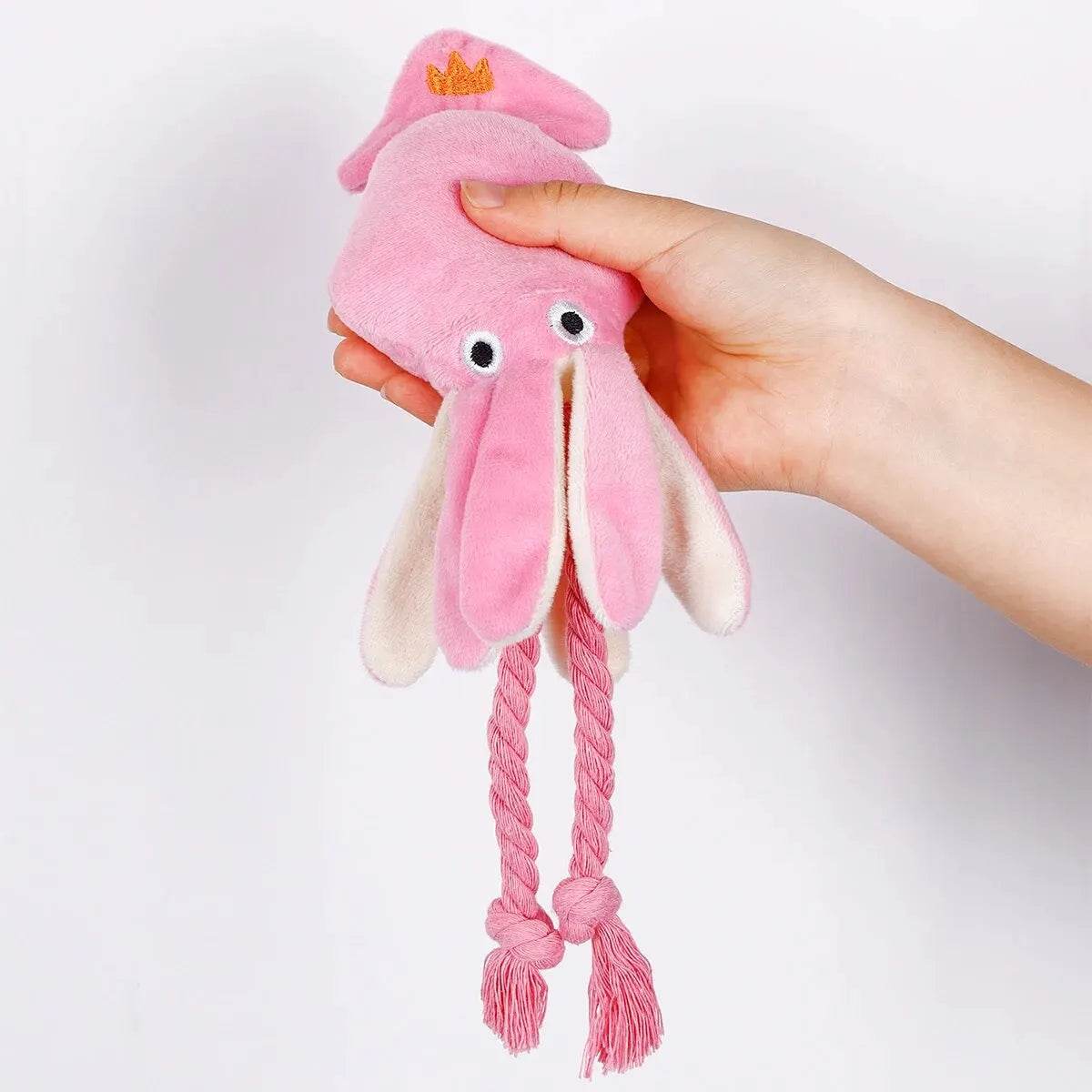 Bite-resistant Plush Octopus Toy for Dogs, Fun & Interactive - Estalios