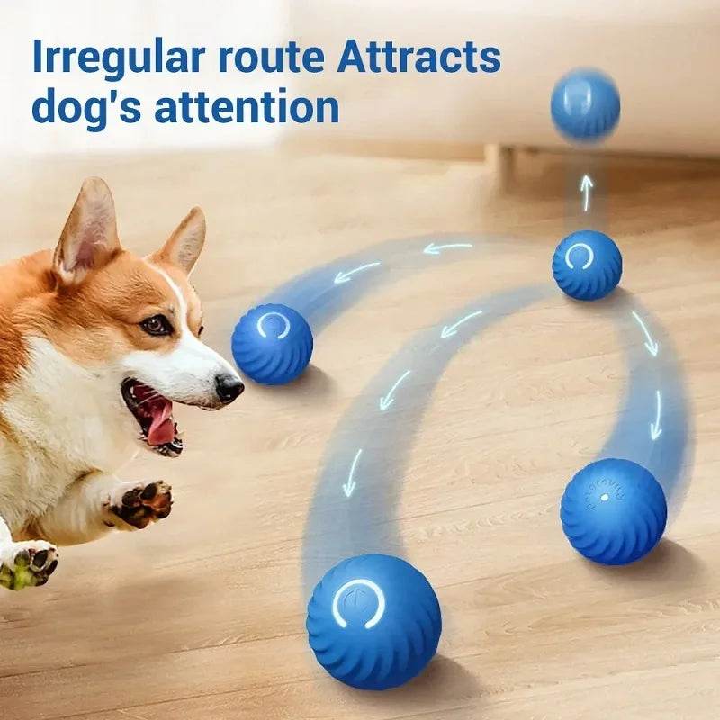 Dog Toy Ball Automatic Moving Interactive Chew Toy Ball - Estalios