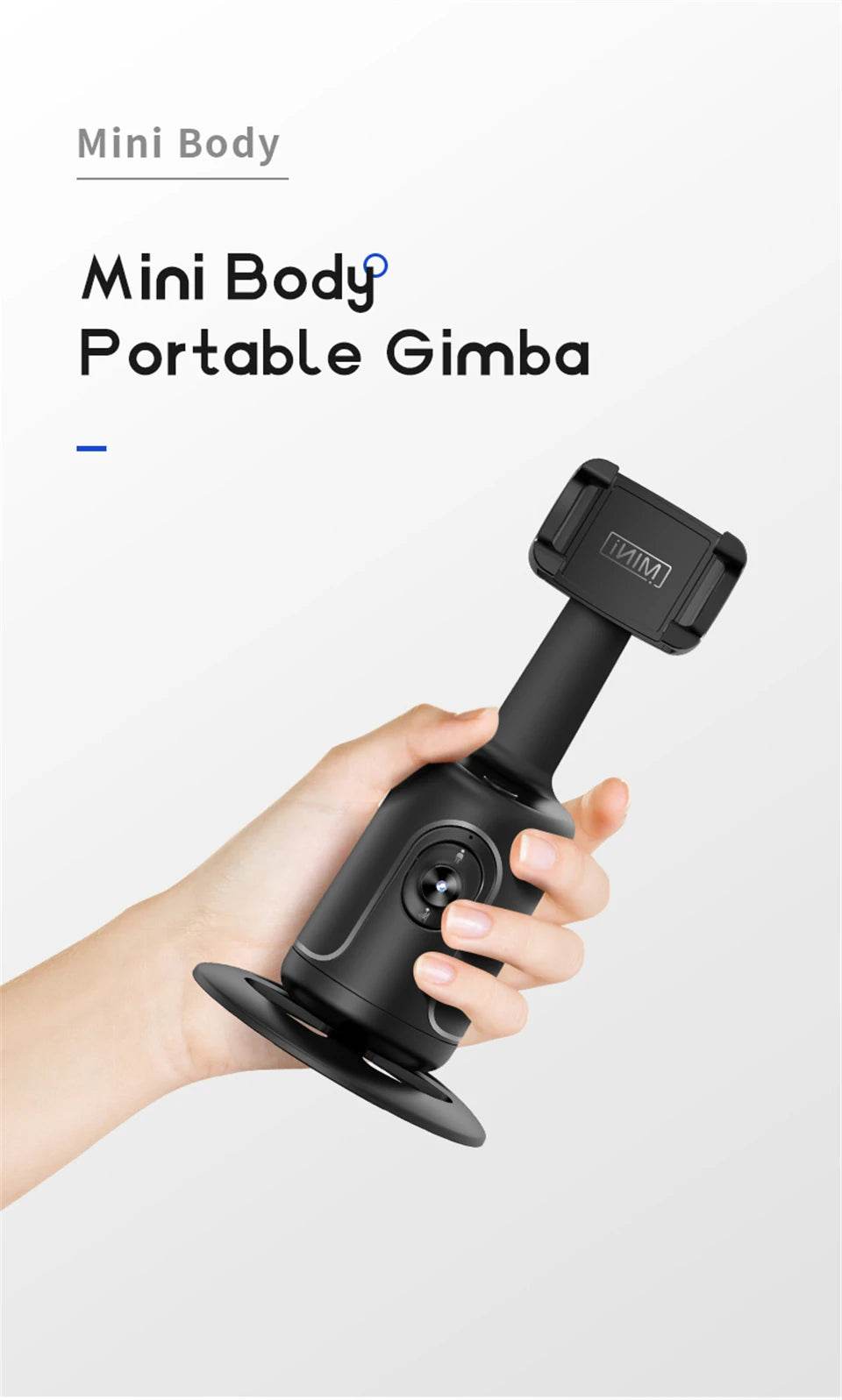 360 Rotation Gimbal Stabilizer With Selfie Tripod For TikTok - Estalios