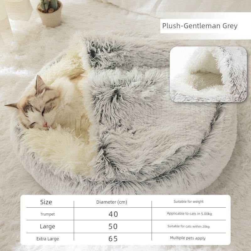 Cozy Cat Heattech Nest Dog Bed for Winter Sleep Comfort - Estalios