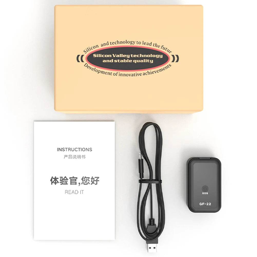 GF22 GPS Tracker Real-Time GPS Locator WiFi+LBS+GPS Position Anti-Theft Anti-Lost Location Tracker Pet Vehicle Tracking Device - Estalios