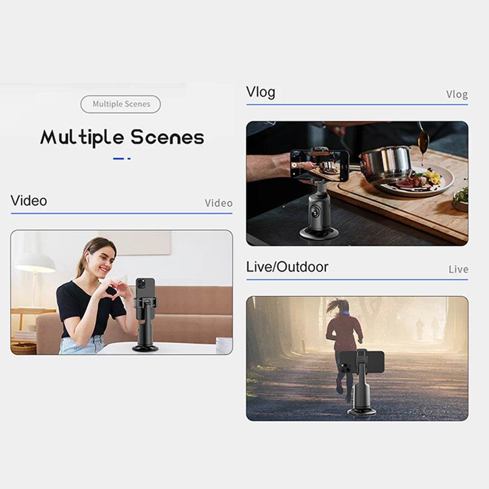 360-Degree Follow-Up Gimbal Stabilizer With Ai Face Tracking - Estalios