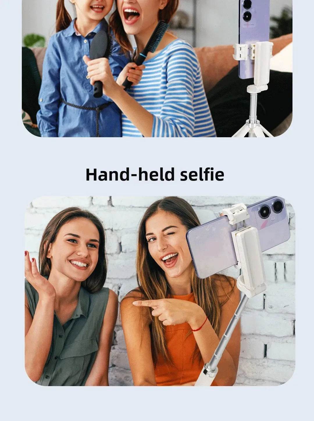 Super Mini Selfie Stick Bluetooth Remote Phone Holder Aid - Estalios