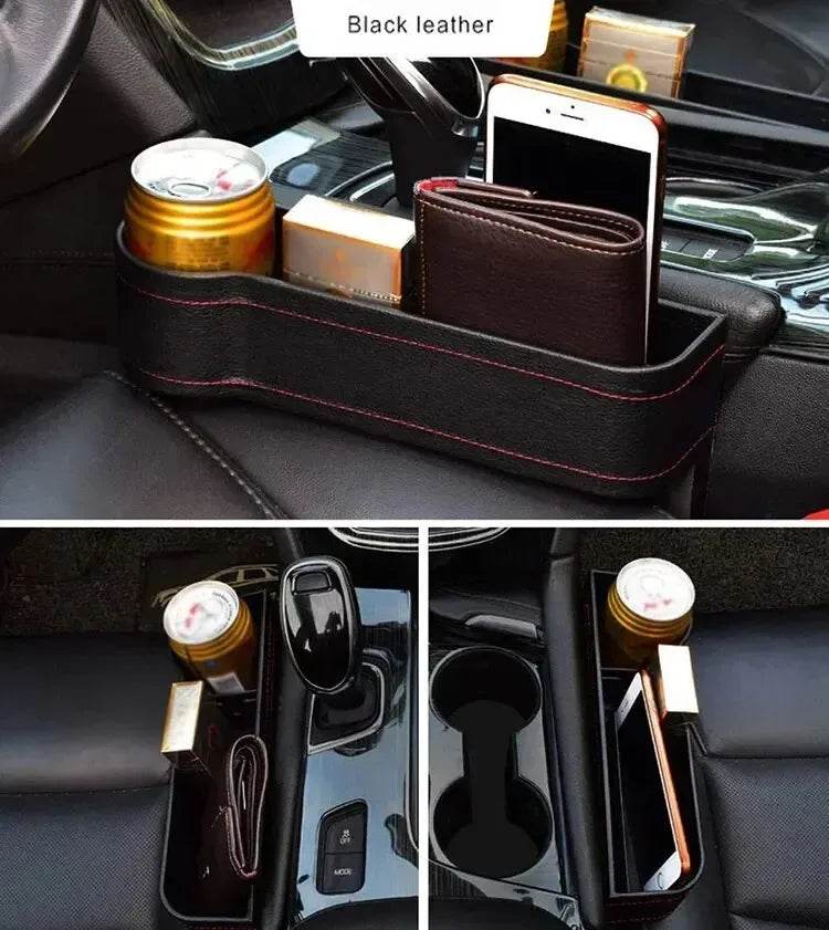 Leather Car Seat Gap Storage Box Multifunctional Organizer - Estalios