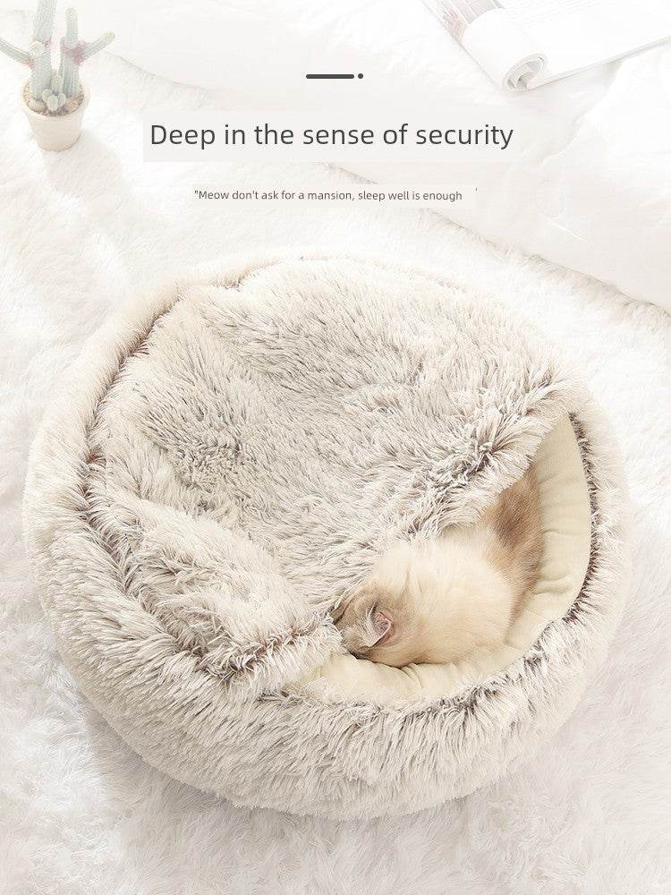 Cozy Cat Heattech Nest Dog Bed for Winter Sleep Comfort - Estalios