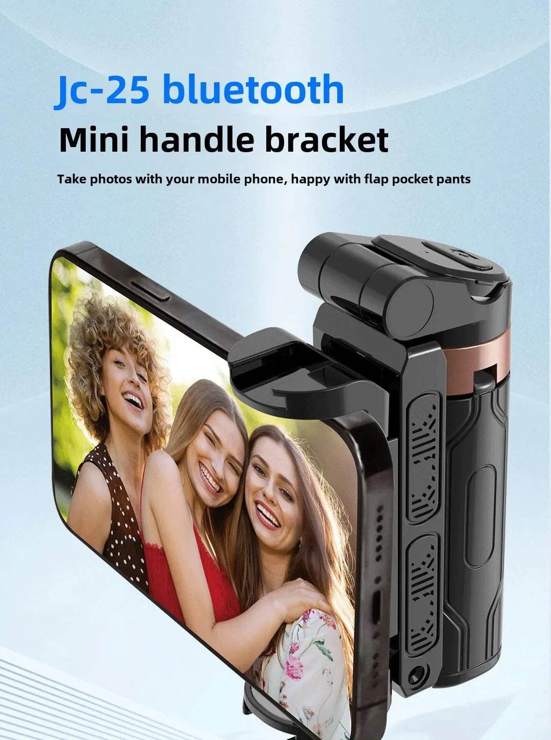 Super Mini Selfie Stick Bluetooth Remote Phone Holder Aid - Estalios