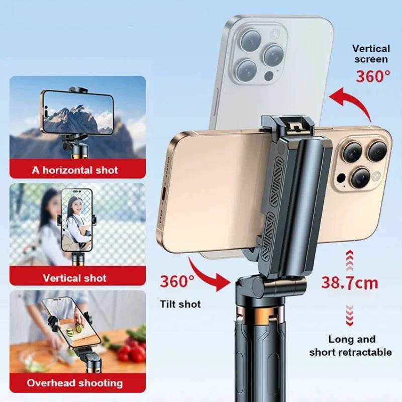 Super Mini Selfie Stick Bluetooth Remote Phone Holder Aid - Estalios