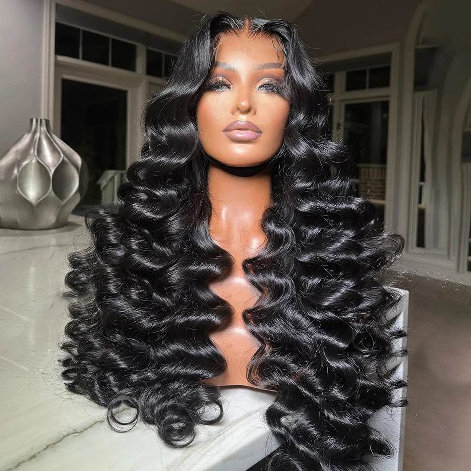 250 Density Loose Wave 13x6 HD Lace Front Wig 30 40 Inch - Estalios