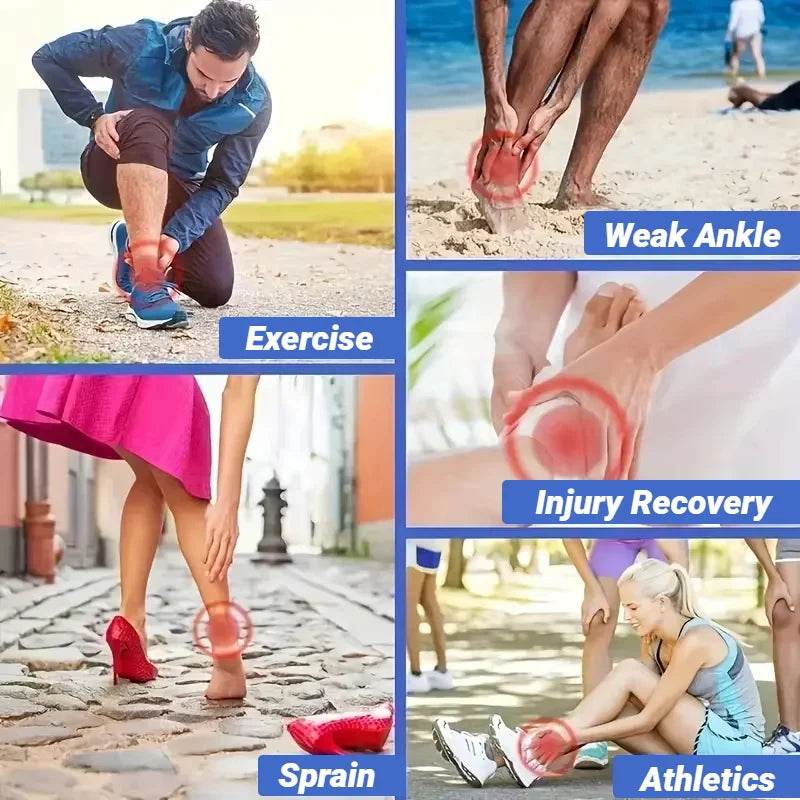 2Pcs Adjustable Compression Ankle Brace for Pain Relief - Estalios