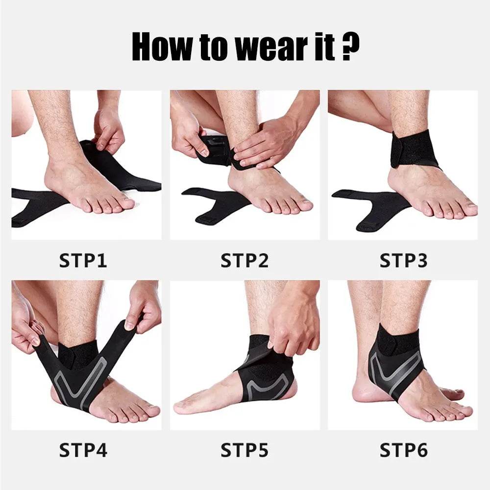 1Pair Sport Ankle Stabilizer Brace for Pain Relief Support - Estalios