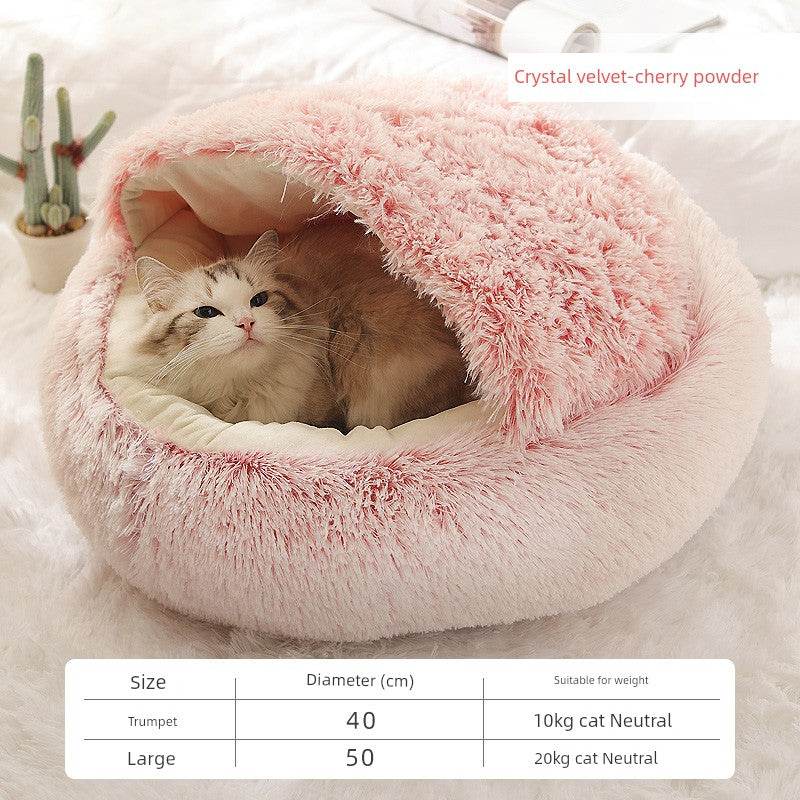 Cozy Cat Heattech Nest Dog Bed for Winter Sleep Comfort - Estalios