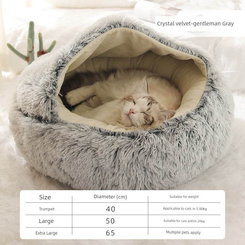 Cozy Cat Heattech Nest Dog Bed for Winter Sleep Comfort - Estalios