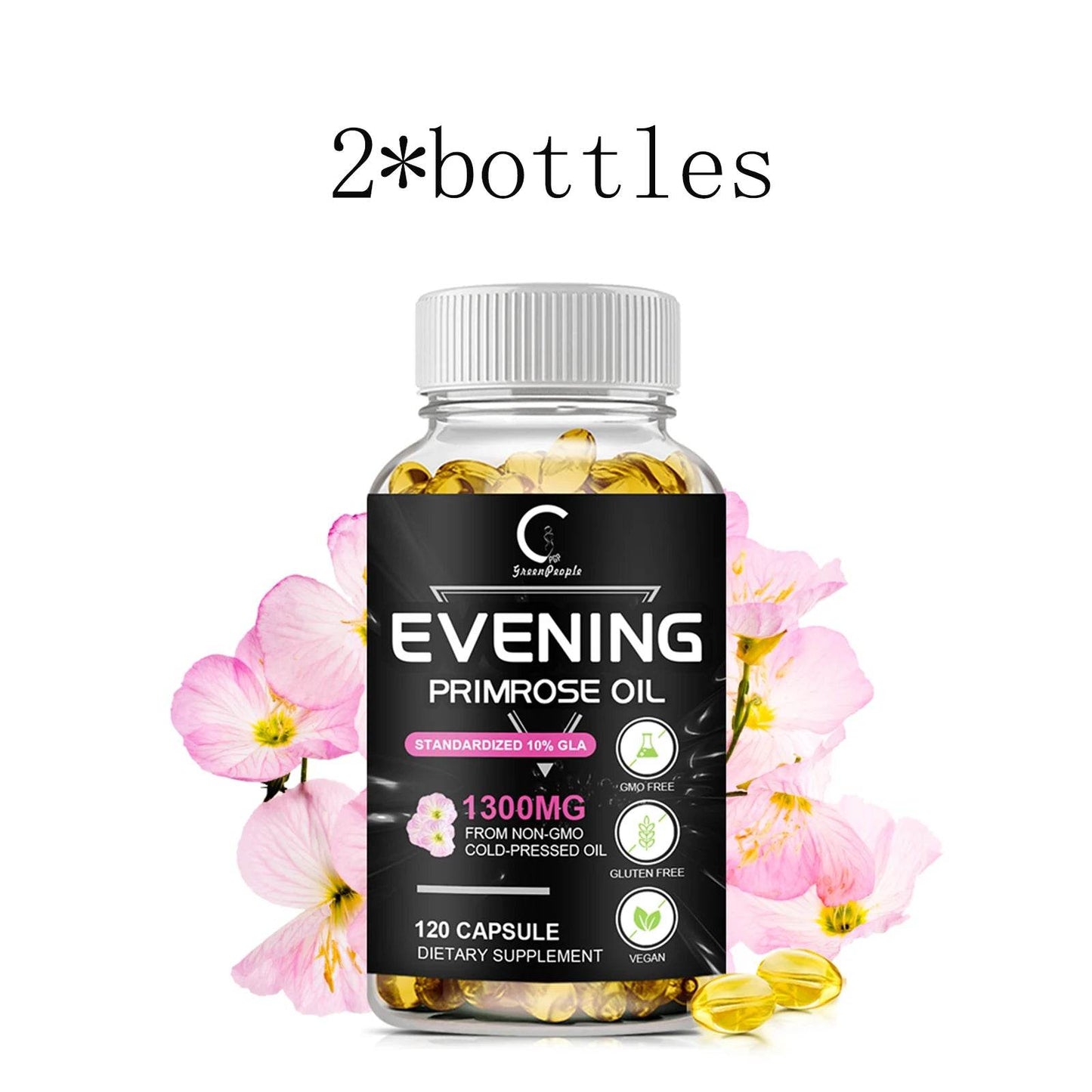 Evening Primrose Oil Supplement Capsules for Healthy Skin - Estalios