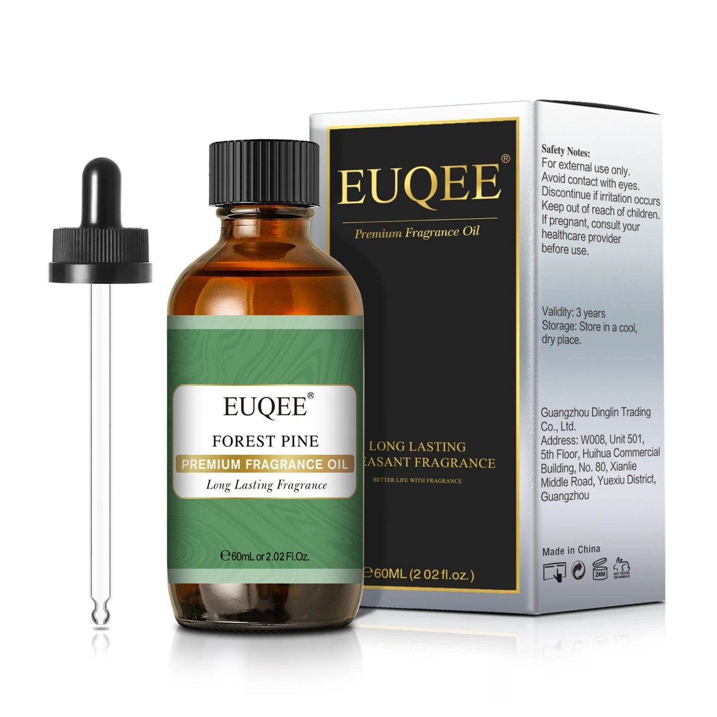 EUQEE 60ml Men's Fragrance Oils for Car Diffusion Aromas - Estalios