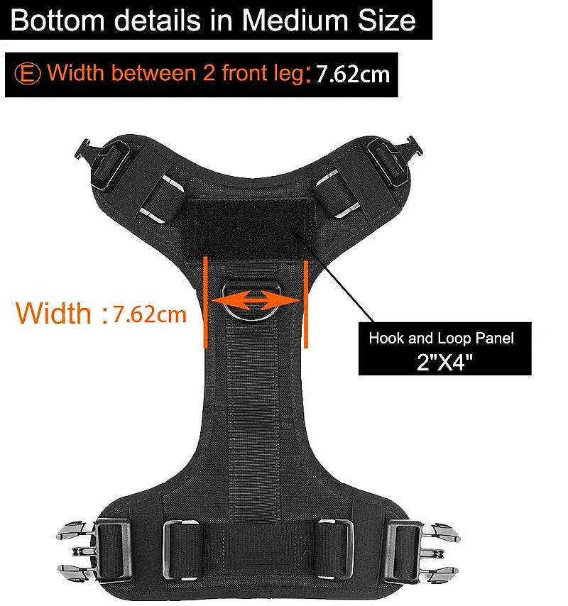 Tactical Military Dog Vest Harness and Leash Set for All Breeds - Estalios