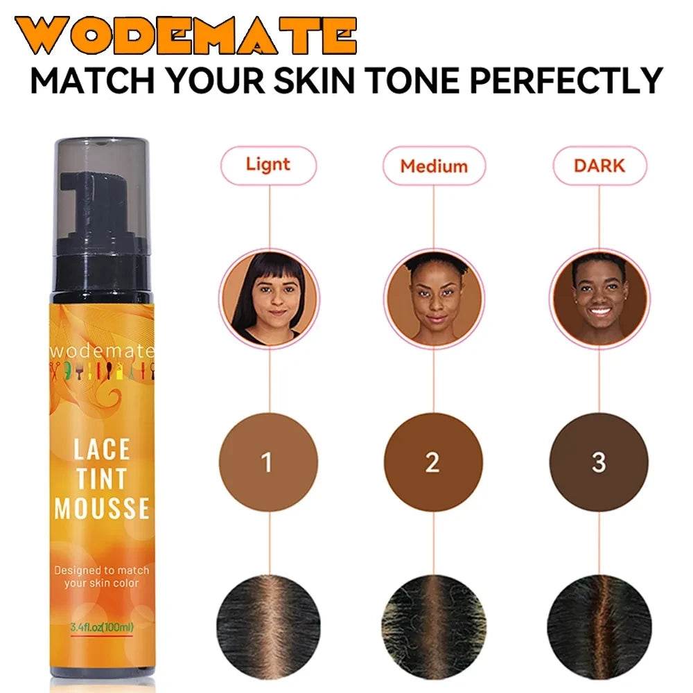 Lace Melting Spray Tint Mousse Wig Glue Waterproof Set - Estalios