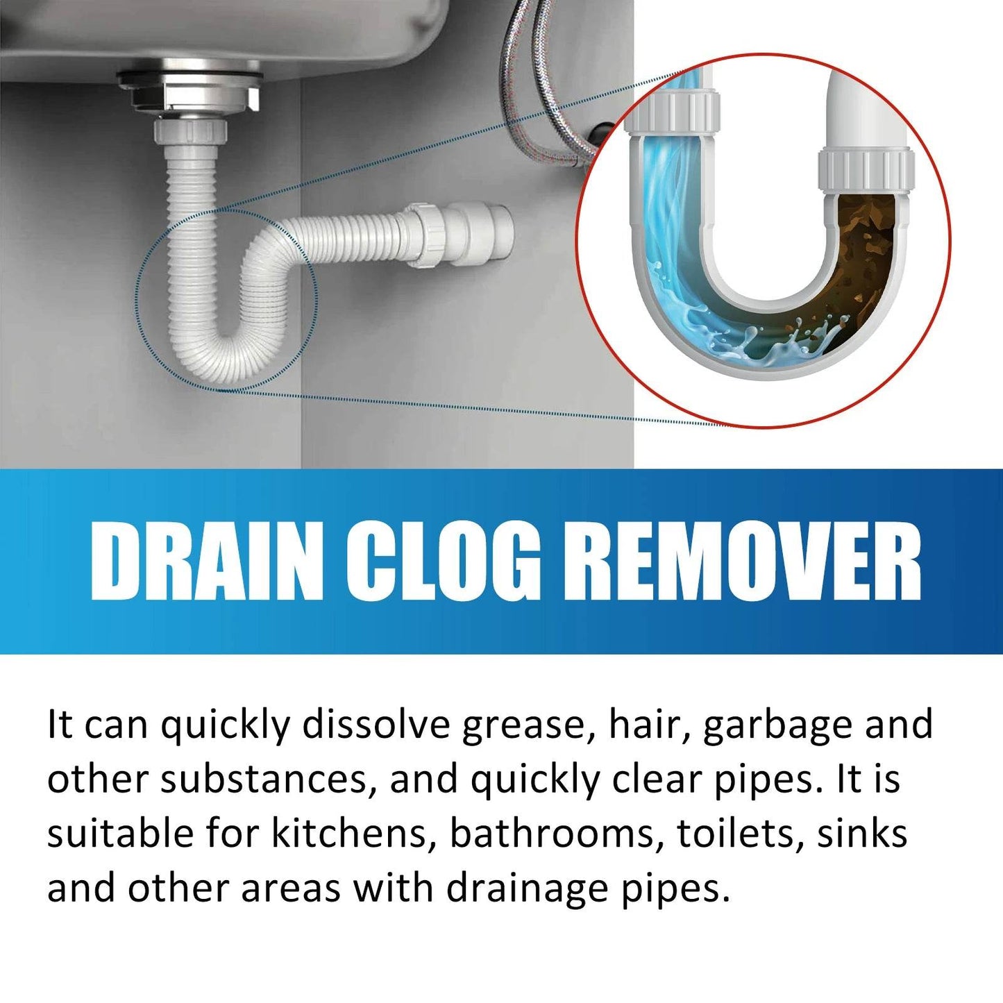 Dredging Agent Effervescent Tablets for Drain Cleaning - Estalios