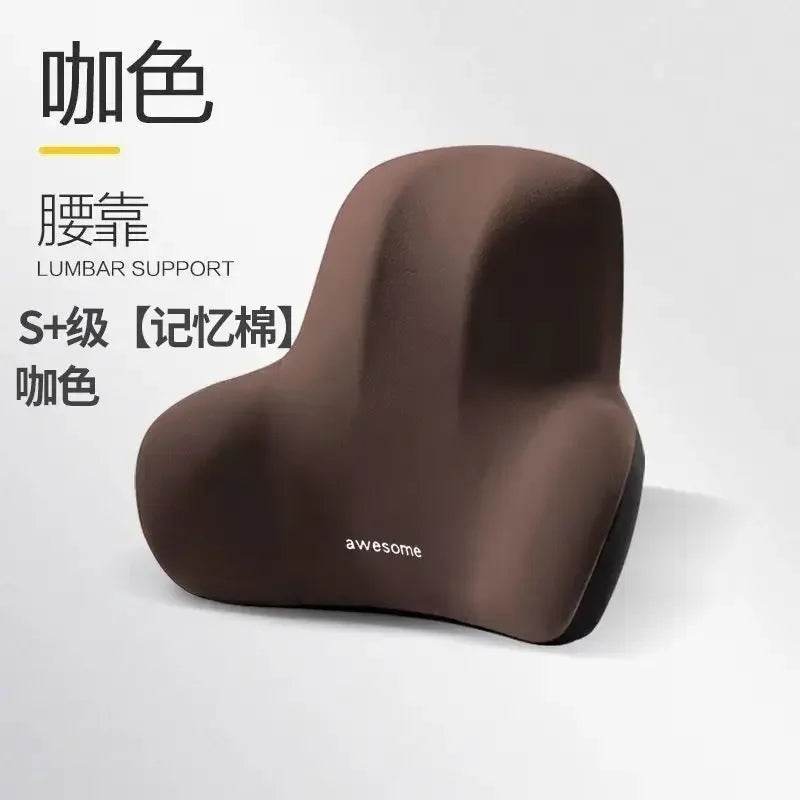 Memory Foam Lumbar Back Cushion for Pain Relief Support - Estalios