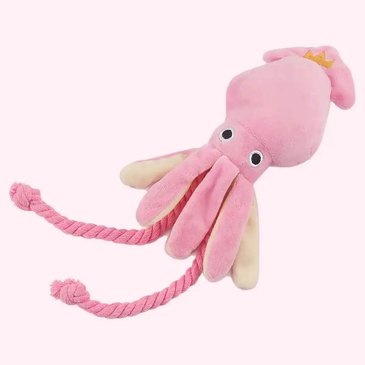 Bite-Resistant Plush Octopus Dog Toy for Fun Playtime - Estalios