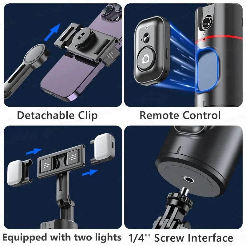 2025 New 360 Rotation Gimbal Stabilizer for Live Photography - Estalios