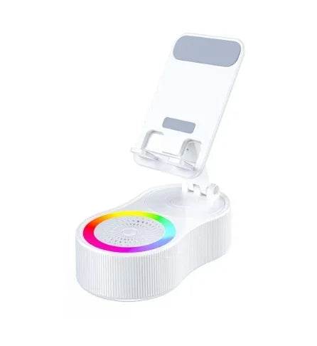 Wireless Speaker with Colorful Ambient Light and Phone Holder - Estalios