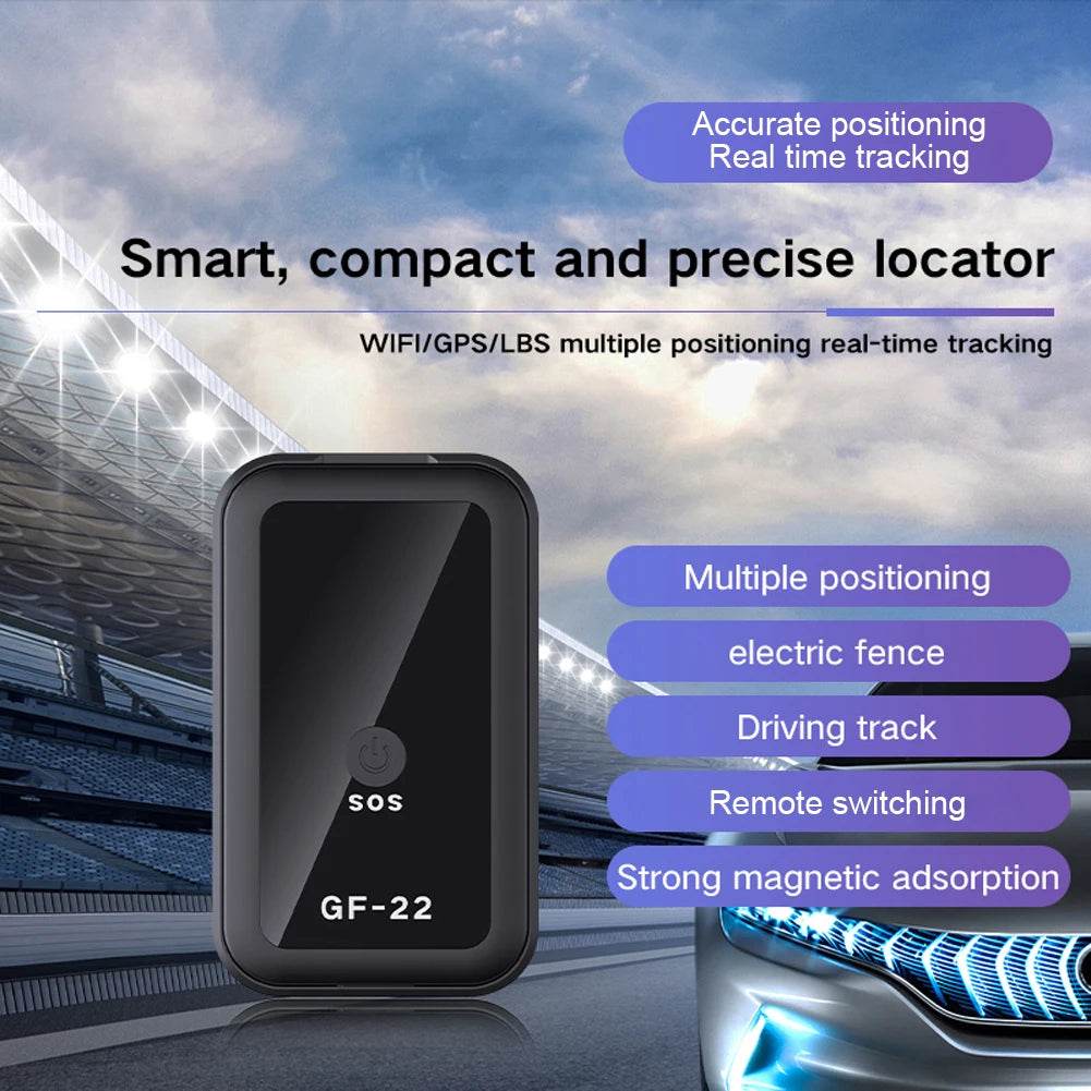 GF22 GPS Tracker Real-Time GPS Locator WiFi+LBS+GPS Position Anti-Theft Anti-Lost Location Tracker Pet Vehicle Tracking Device - Estalios